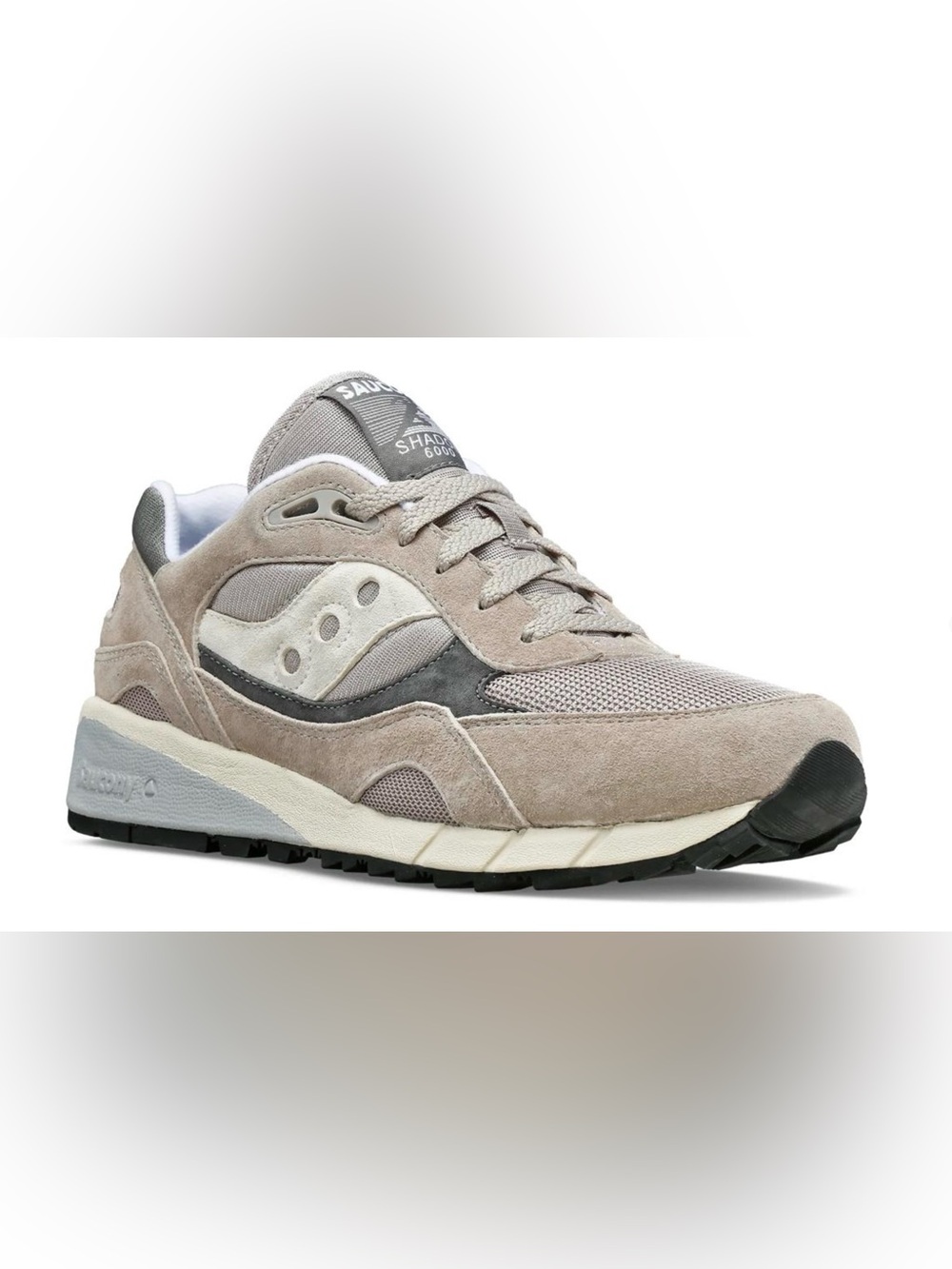 SAUCONY Shadow 6000 Neutral Beige and Gray Sneakers Men 7/Women 8.5